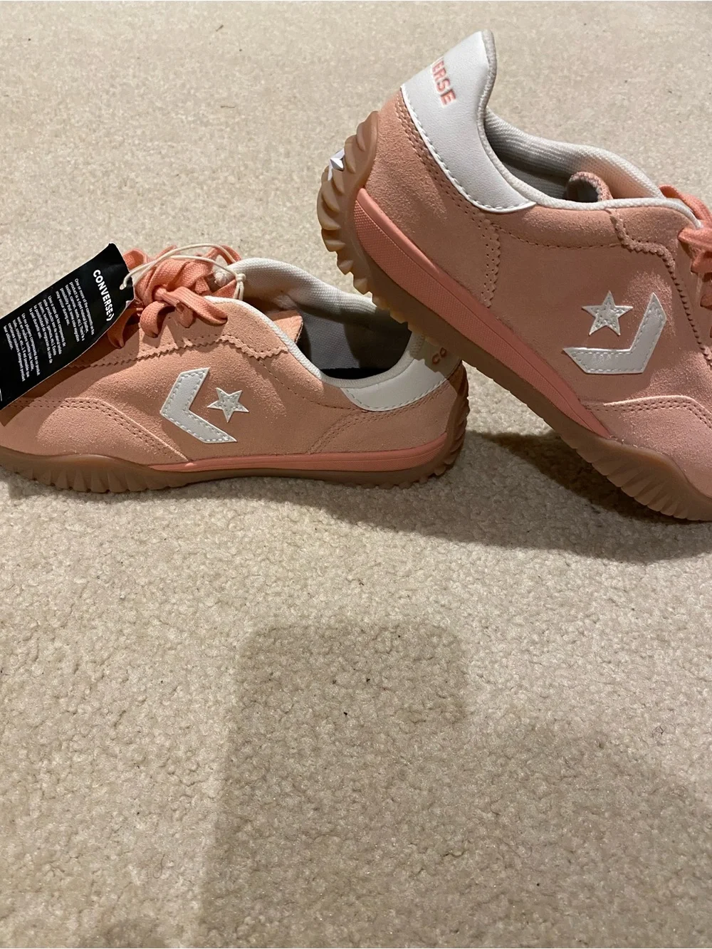 Converse Women's Peach Suede Low-Top Sneakers
